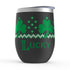 Shamrock Stemless Wine Tumblers, Irish Knitter Wine Tumbler, Knitter Gift, Red Headed Knitter Gift, Knitting Tumbler